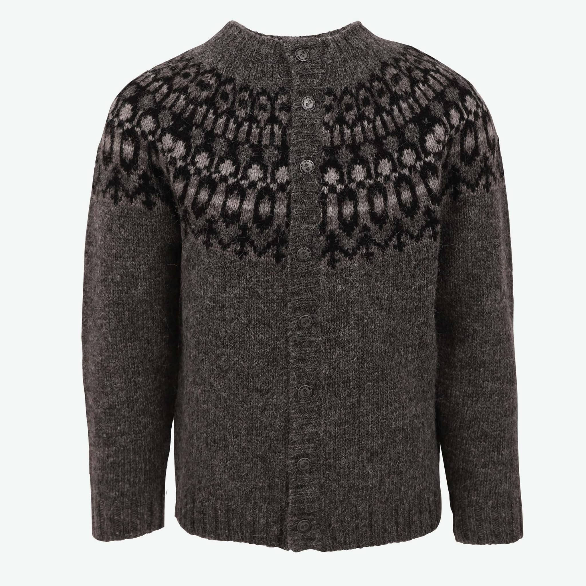 Fróði冰岛风格纯羊毛针织开衫