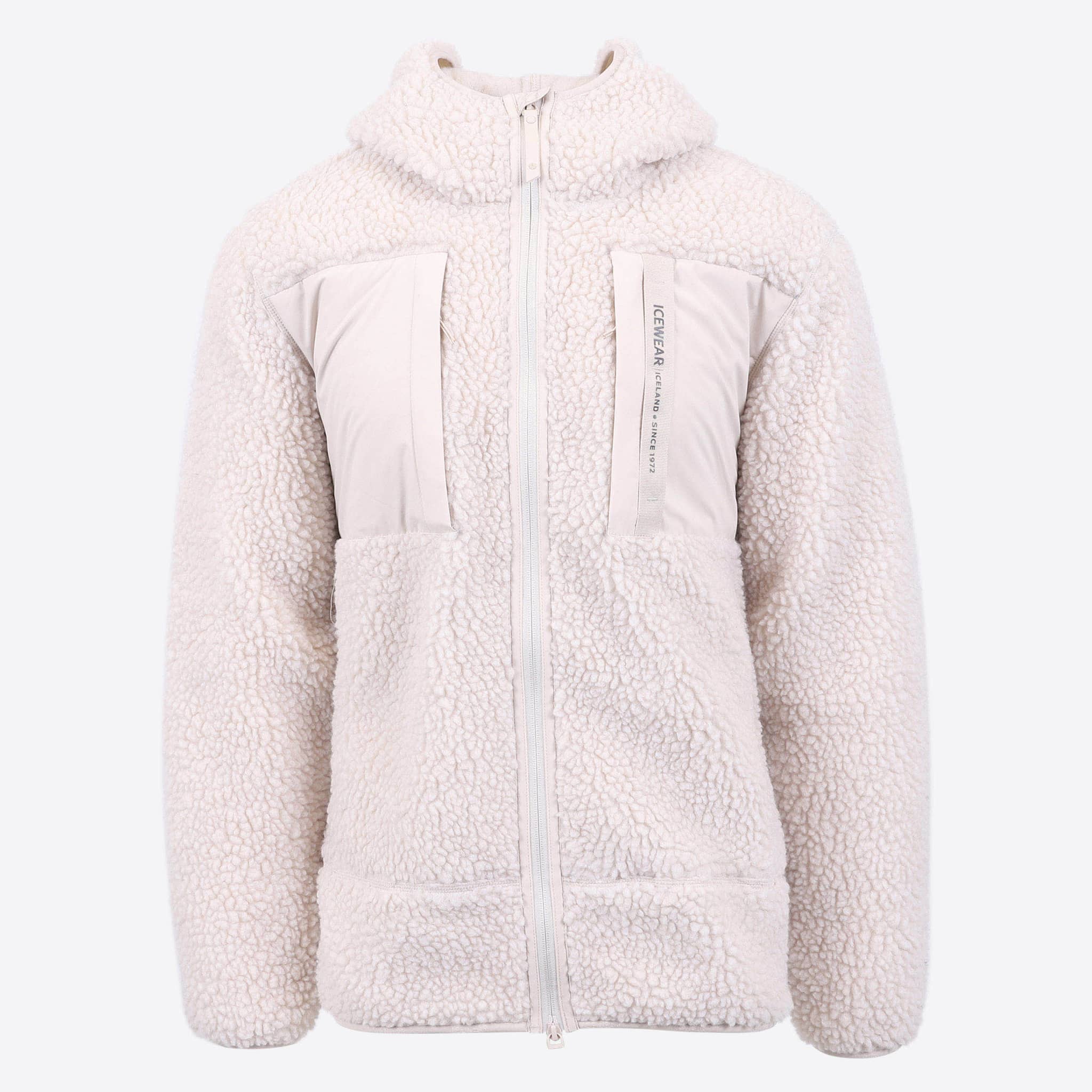 Hergilsey sherpa wool fleece jacket